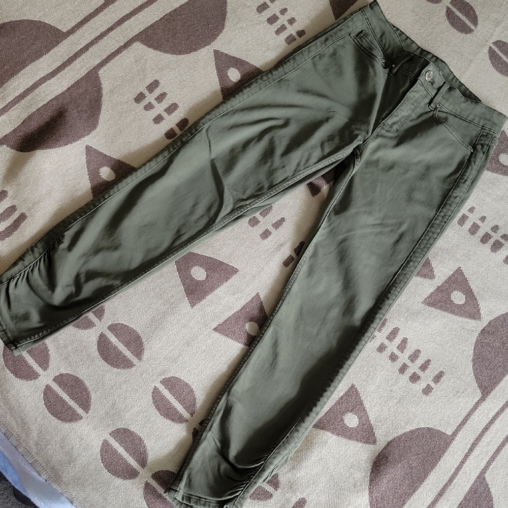Olive Green Womens Pants